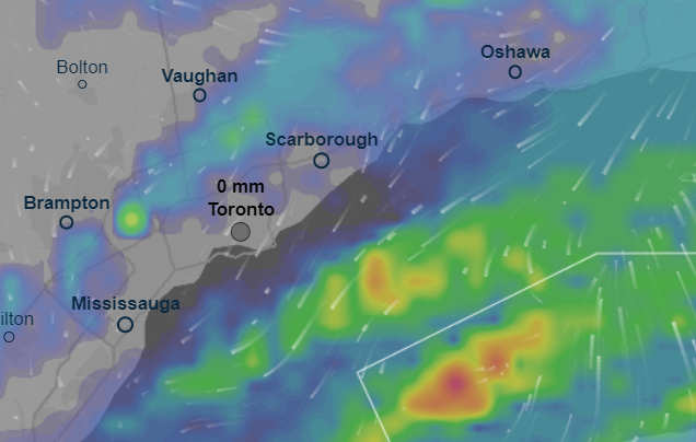 Погода Торонто на карті онлайн